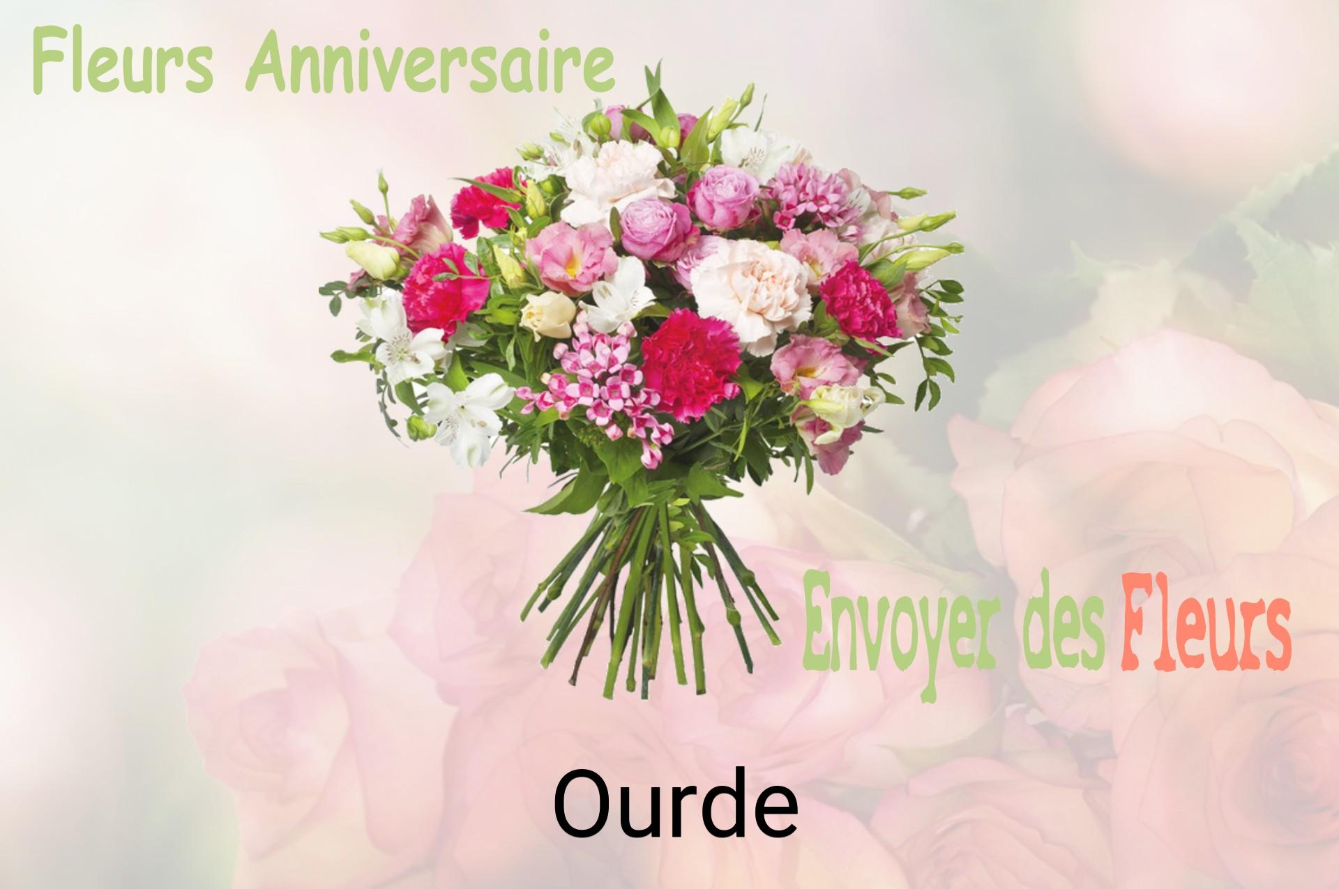 Bouquet de fleurs d’anniversaire livré à Ourde